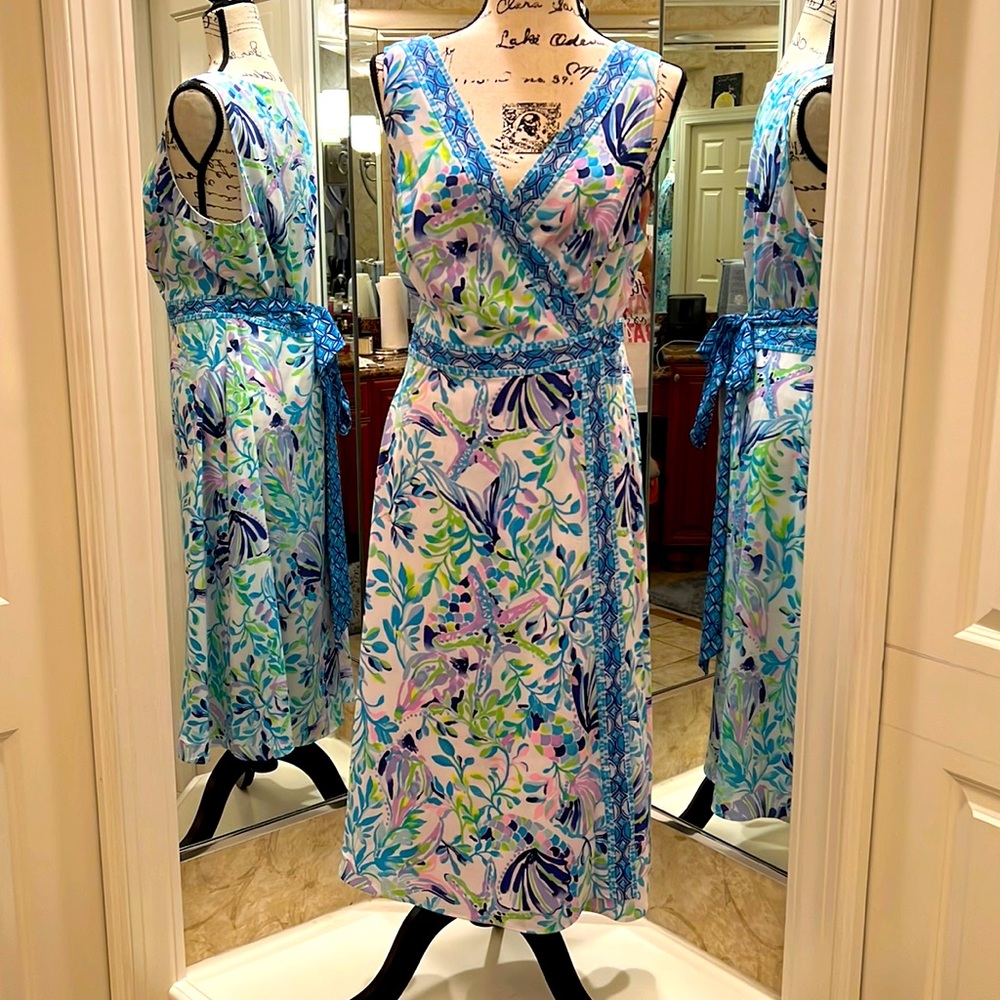 Lilly Pulitzer Midi Dress size 14 NWT